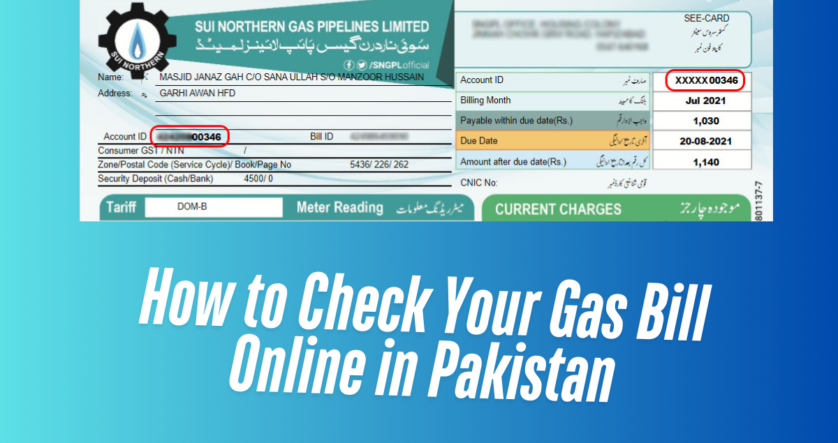 How to Check Your Gas Bill Online in Pakistan 2025